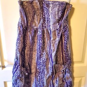 Strapless dress with pockets